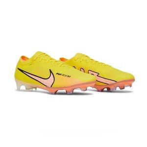 Nike Zoom Vapor 15 Elite FG, Yellow Strike/ Sunset Glow, NWOT, Cleats Size M 9.5